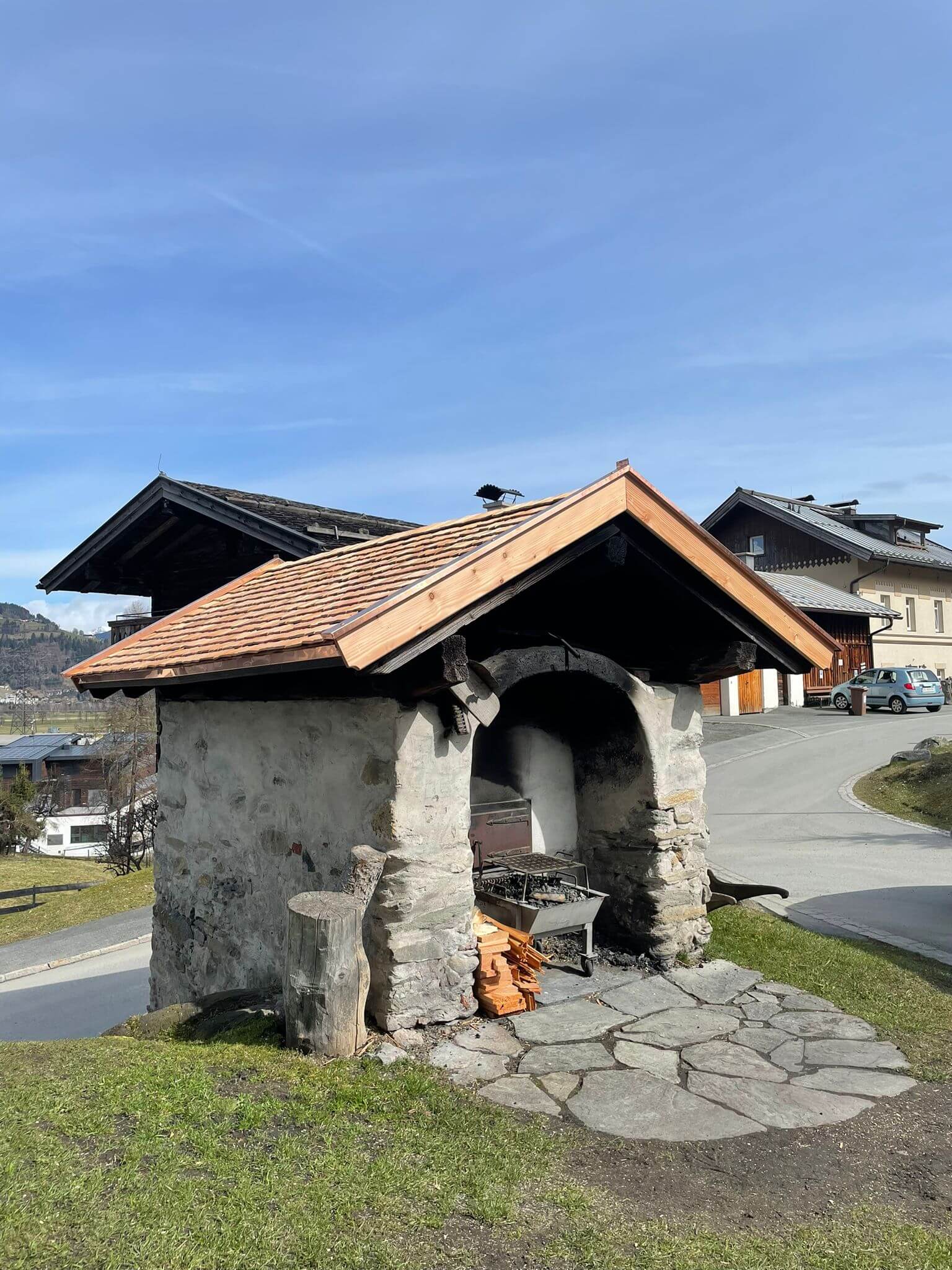 Backofen Überdachung